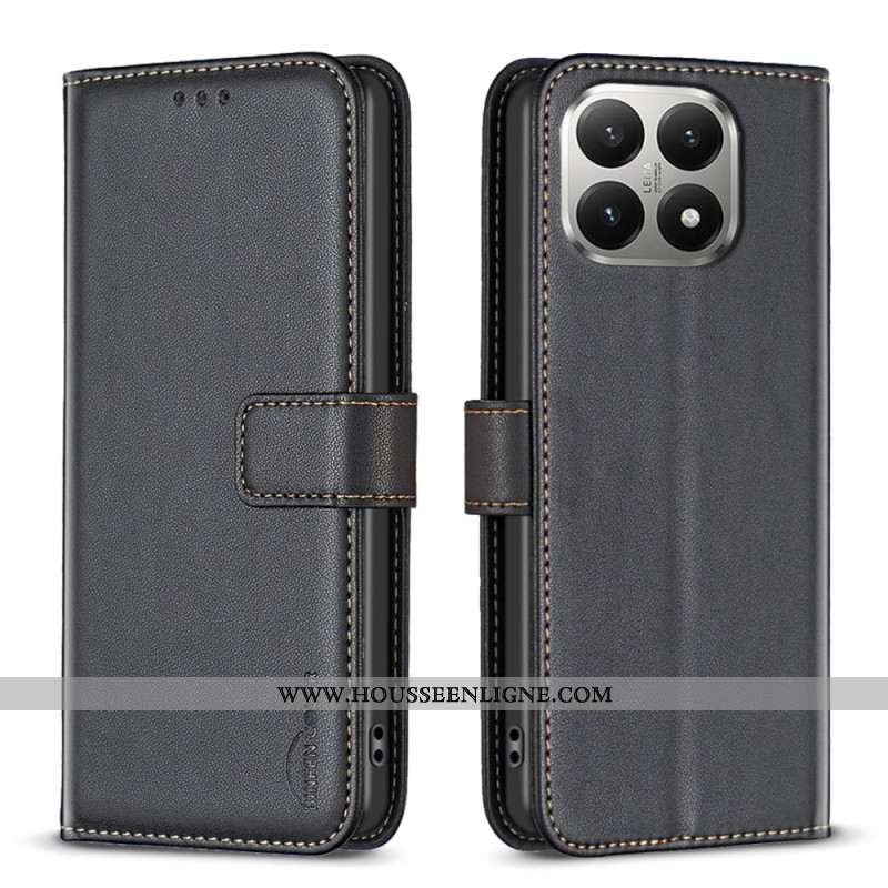 Housse Xiaomi 15T Effet Cuir BINFEN COLOR