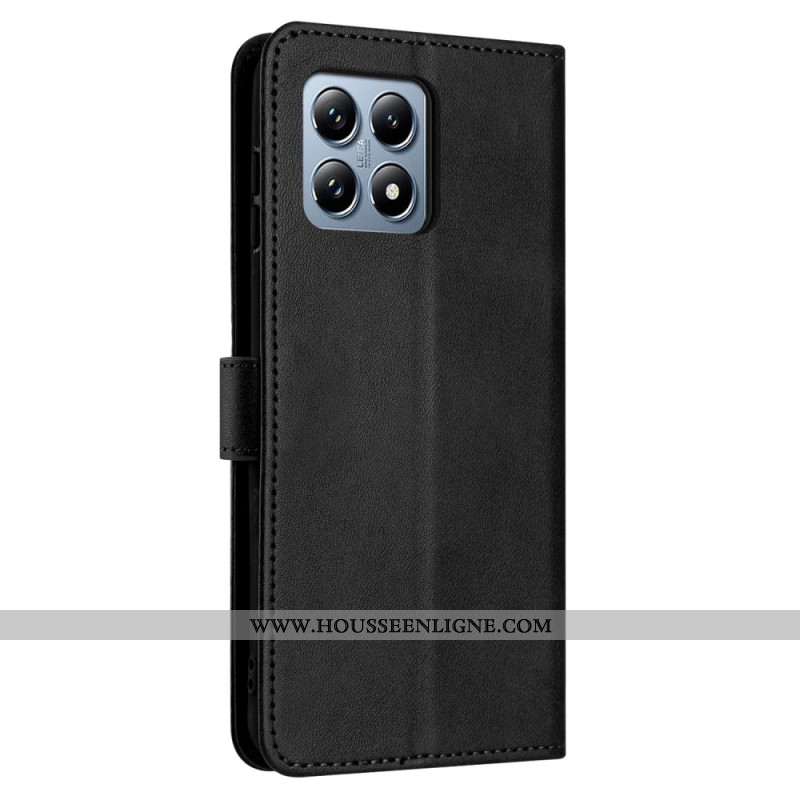 Housse Xiaomi 15T Effet Cuir avec Lanière