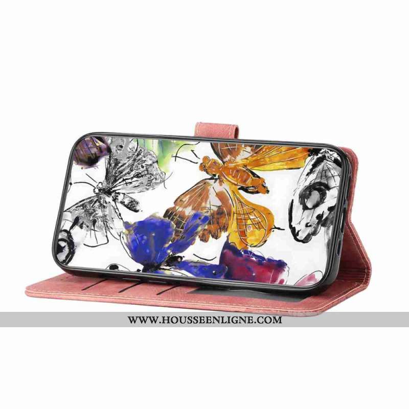 Housse Xiaomi 15T Effet Papillons Effet Daim