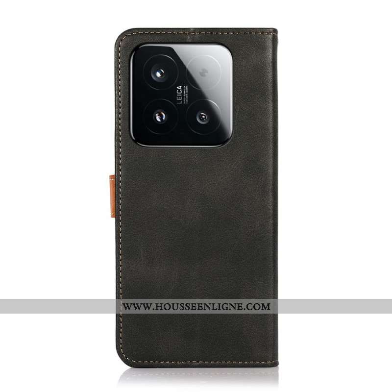 Housse Xiaomi 15T Fermoir Doré KHAZNEH