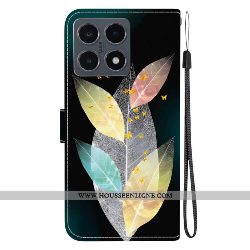 Housse Xiaomi 15T Feuilles Colorées
