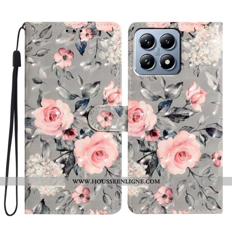 Housse Xiaomi 15T Fleurs Roses