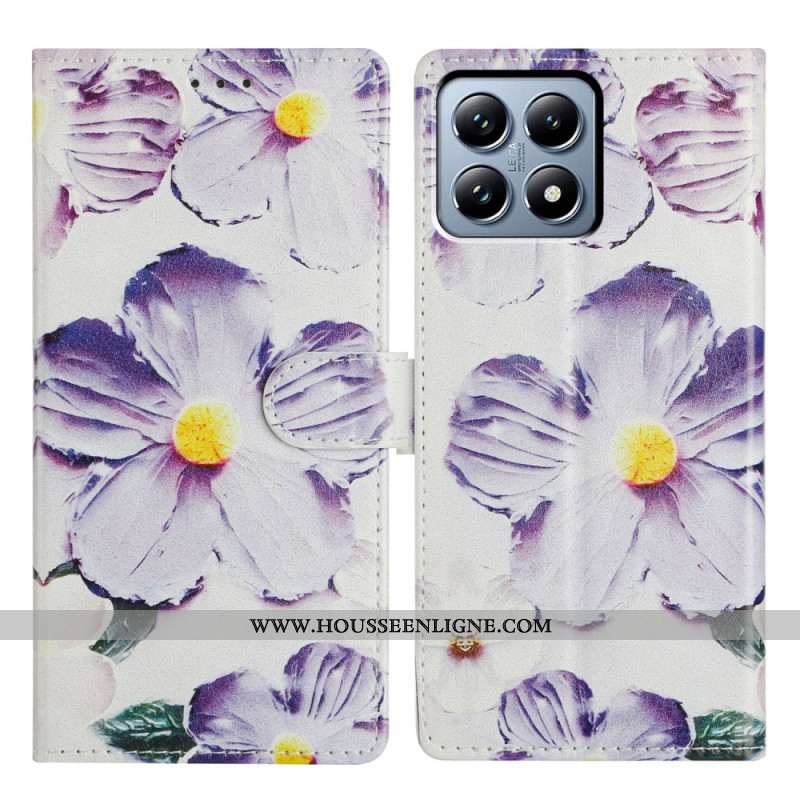 Housse Xiaomi 15T Fleurs Violettes