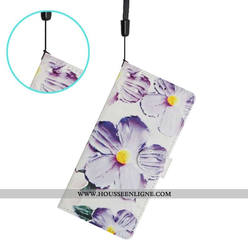 Housse Xiaomi 15T Fleurs Violettes