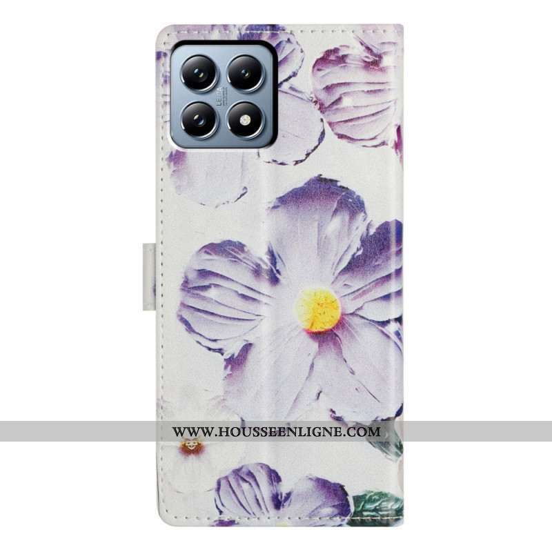 Housse Xiaomi 15T Fleurs Violettes