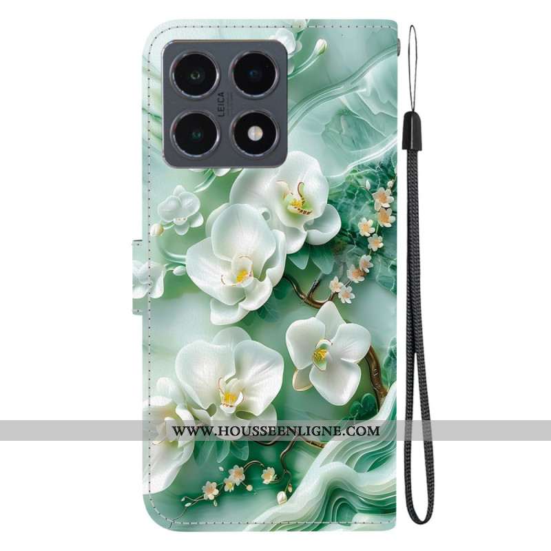 Housse Xiaomi 15T Fleurs de Jade
