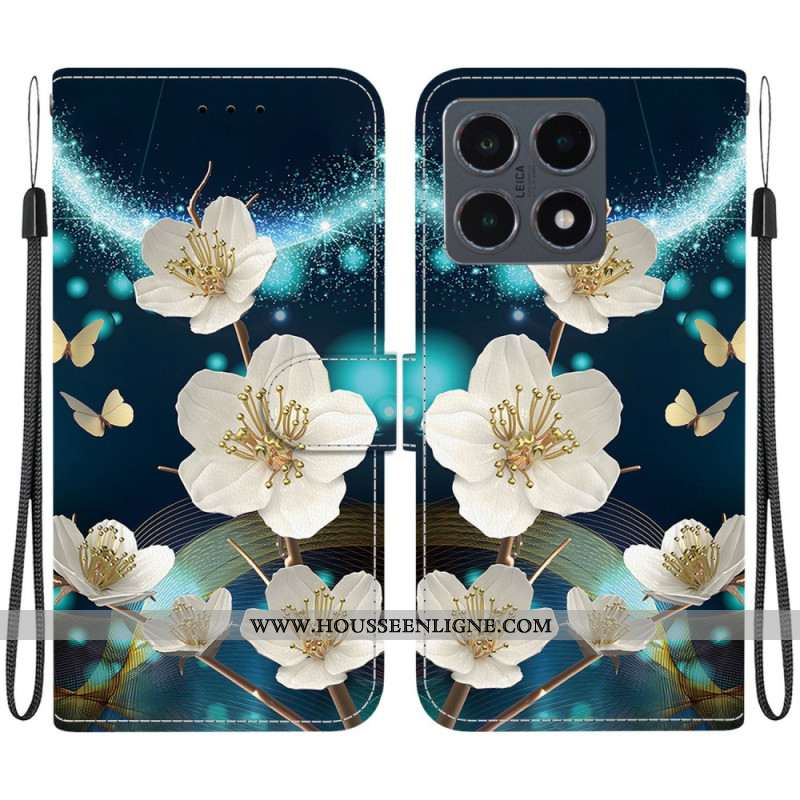 Housse Xiaomi 15T Magnolias Blancs