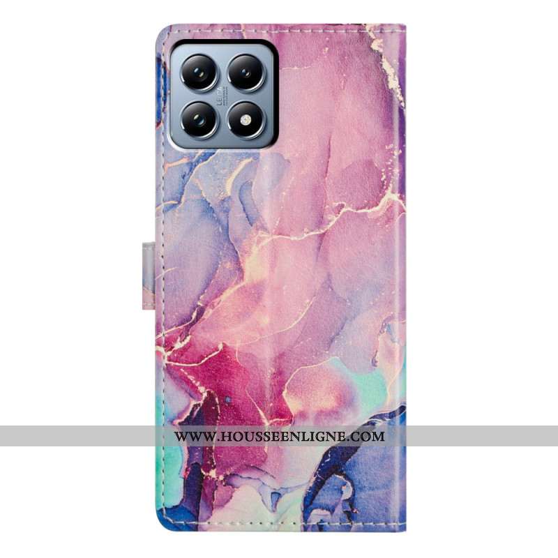 Housse Xiaomi 15T Marbre Vert et Rose