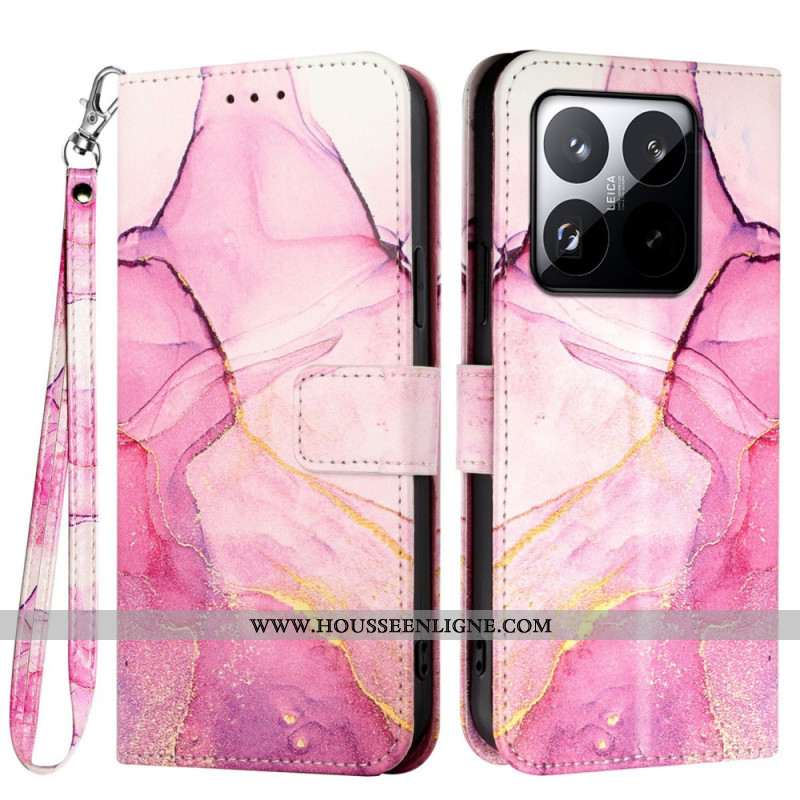 Housse Xiaomi 15T Marbre à Lanière