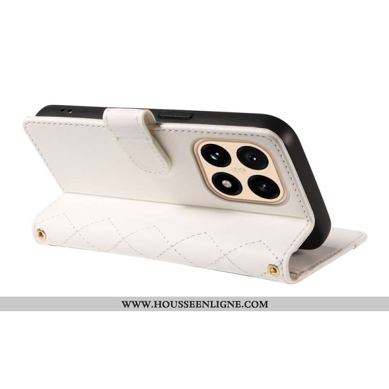 Housse Xiaomi 15T Matelassée avec Lanière et Bandoulière