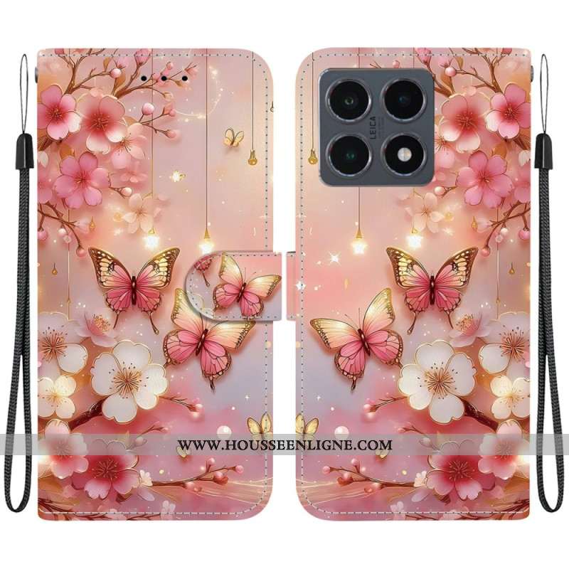 Housse Xiaomi 15T Papillons Lanterne