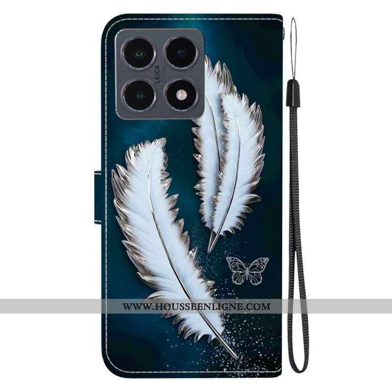 Housse Xiaomi 15T Plumes Blancs