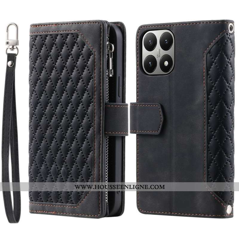 Housse Xiaomi 15T Portefeuille Matelassé