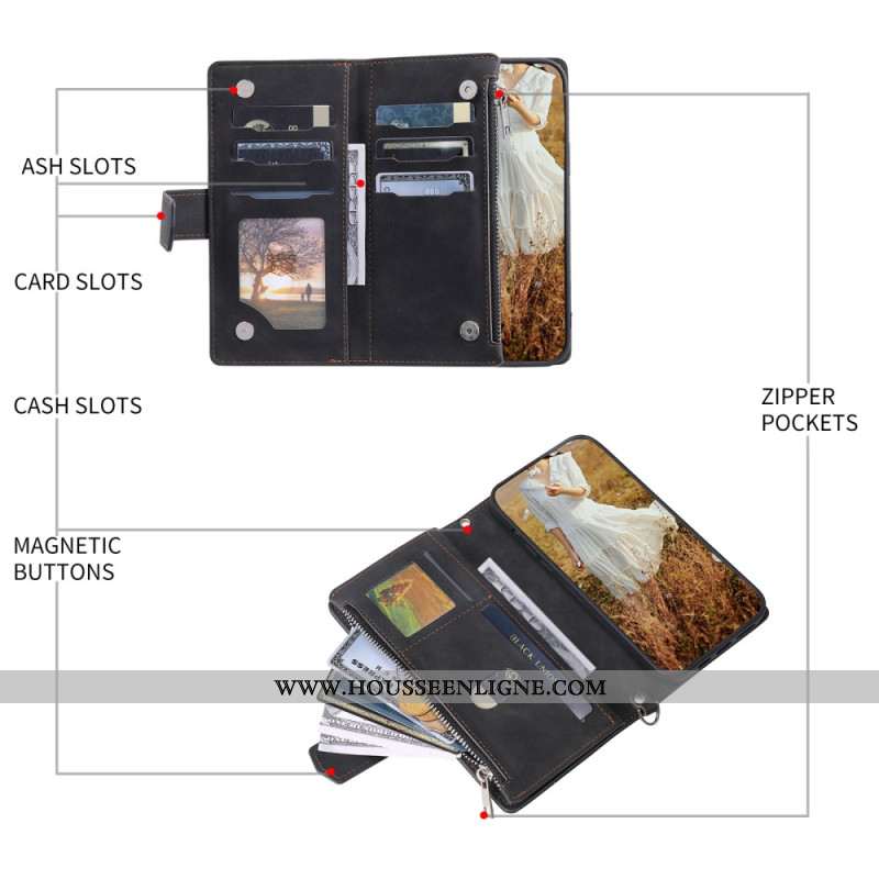 Housse Xiaomi 15T Portefeuille Matelassé