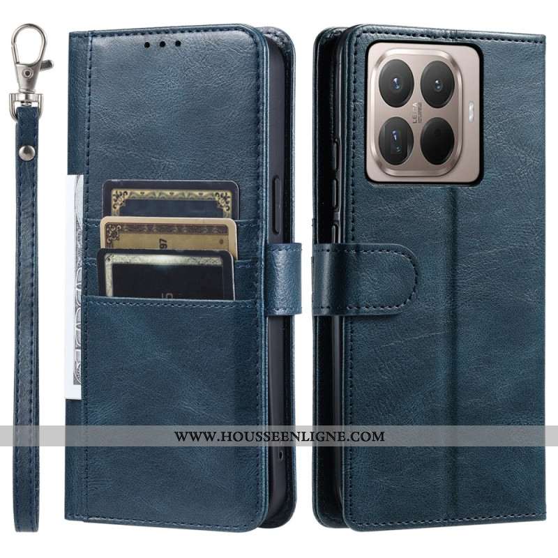 Housse Xiaomi 15T Pro 6 Porte-Cartes et Lanière