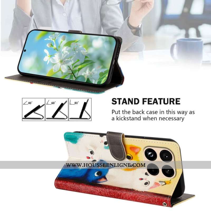 Housse Xiaomi 15T Pro Chats Colorés