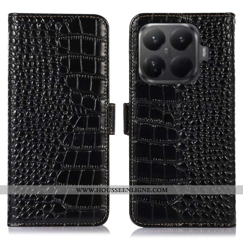 Housse Xiaomi 15T Pro Cuir Texture Crocodile