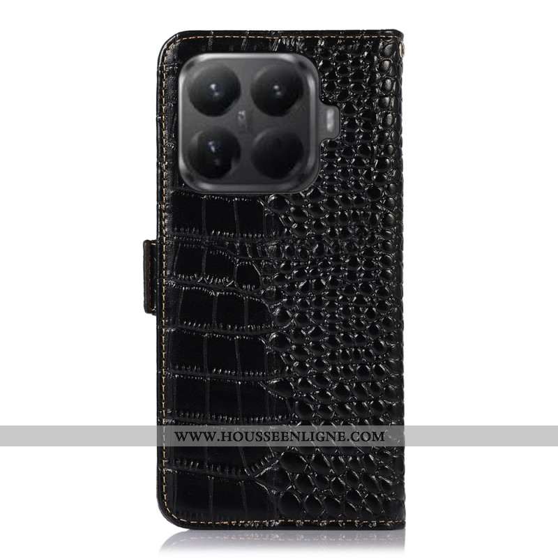 Housse Xiaomi 15T Pro Cuir Texture Crocodile
