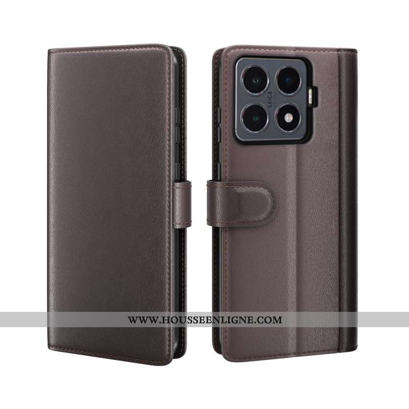 Housse Xiaomi 15T Pro Cuir Véritable