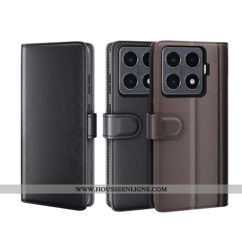 Housse Xiaomi 15T Pro Cuir Véritable