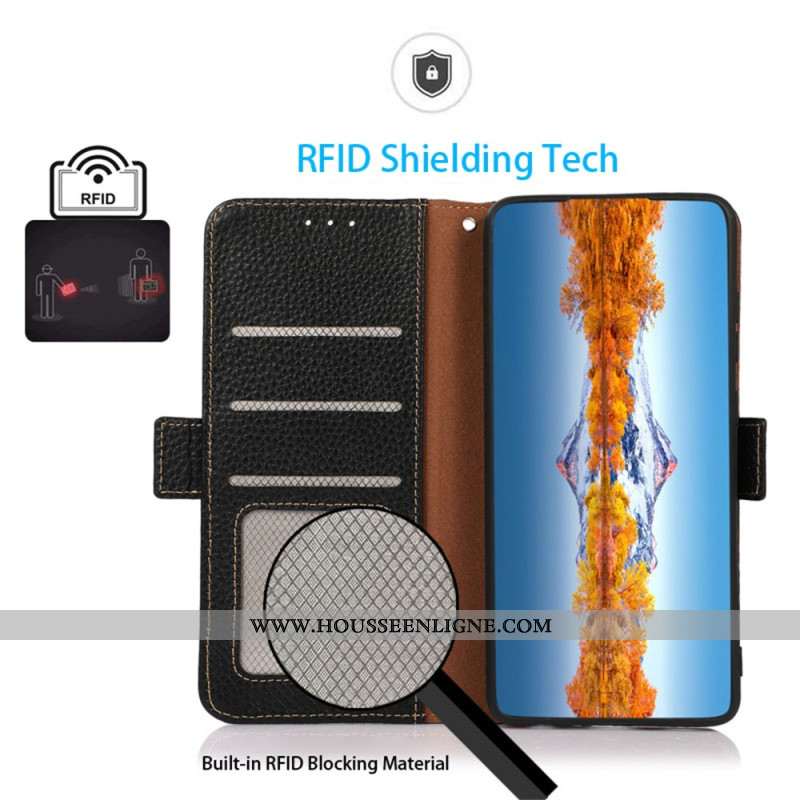 Housse Xiaomi 15T Pro Cuir avec protection RFID