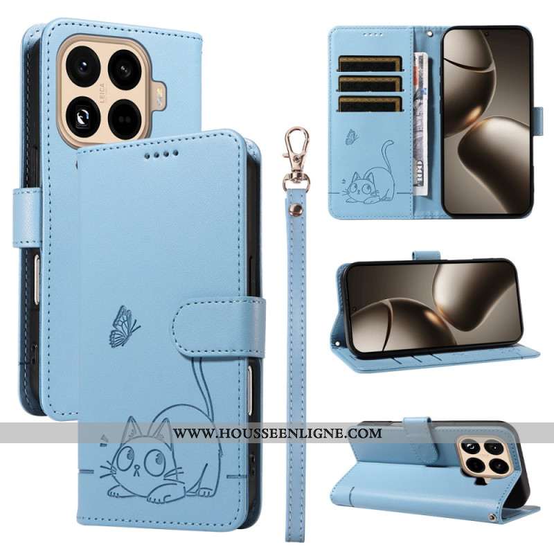 Housse Xiaomi 15T Pro Design Chat à Lanière