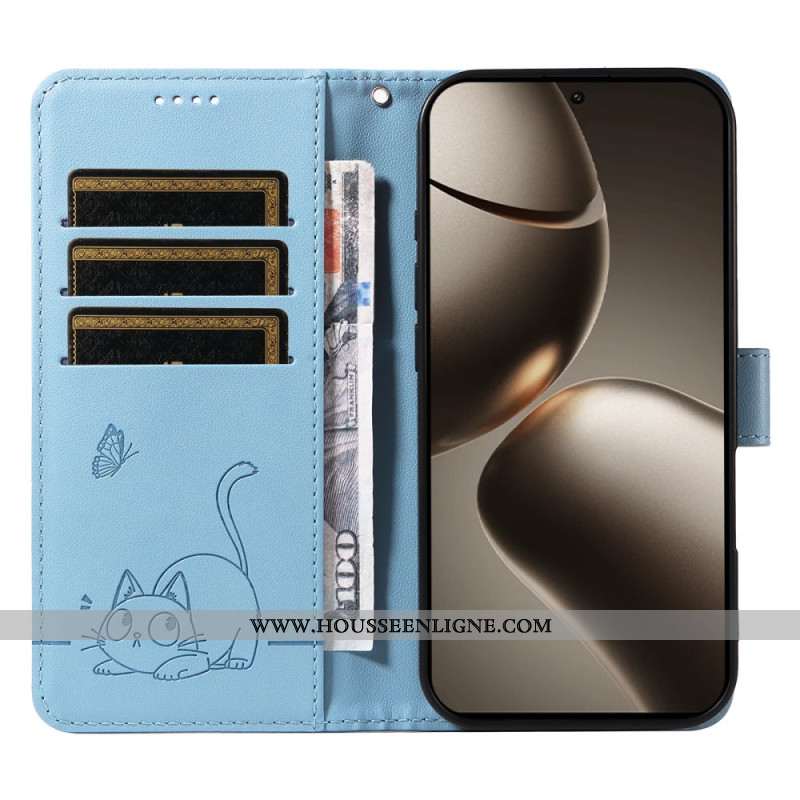 Housse Xiaomi 15T Pro Design Chat à Lanière