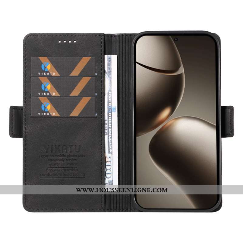 Housse Xiaomi 15T Pro Effet Cuir YIKATU
