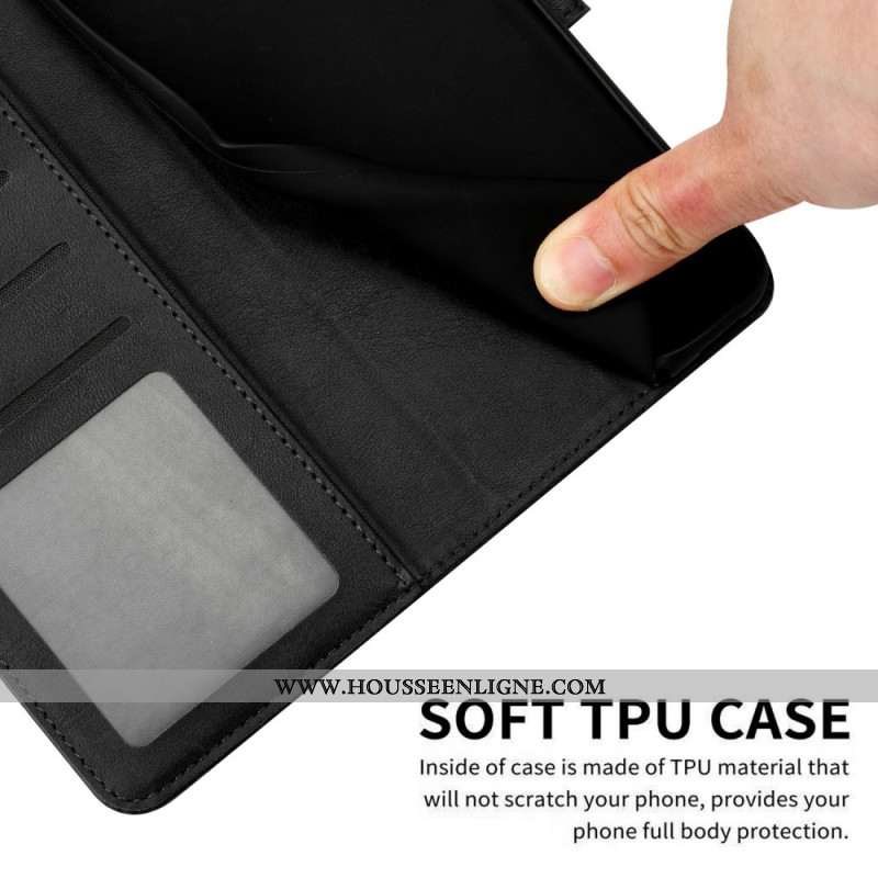 Housse Xiaomi 15T Pro Effet Cuir avec Lanière