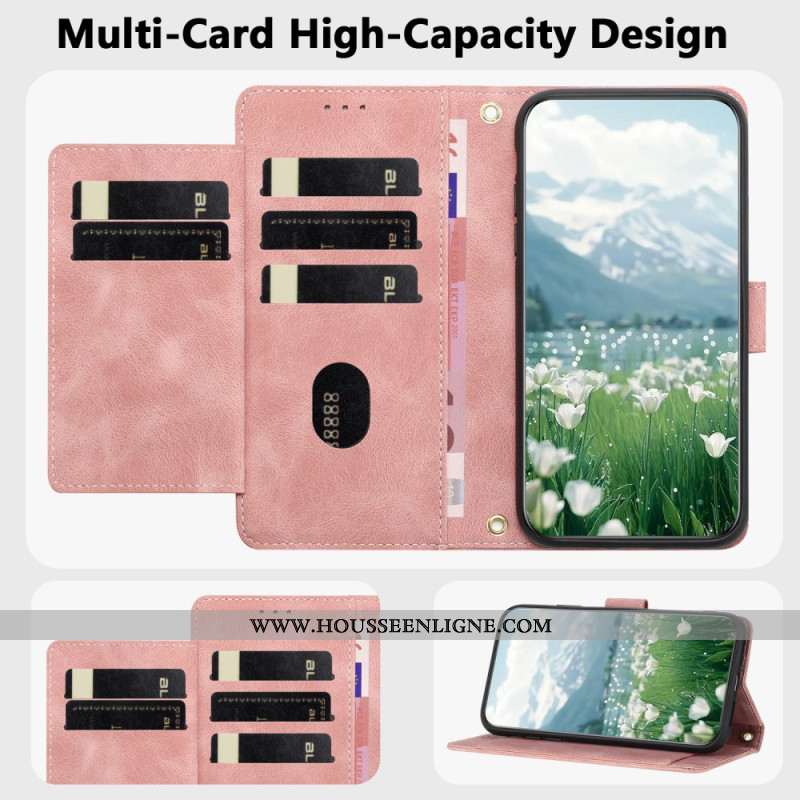 Housse Xiaomi 15T Pro Effet Daim Empreinte Florale