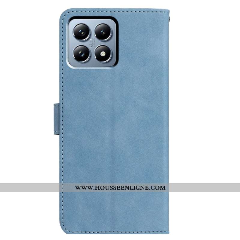 Housse Xiaomi 15T Pro Empreinte Papillons et Fleurs