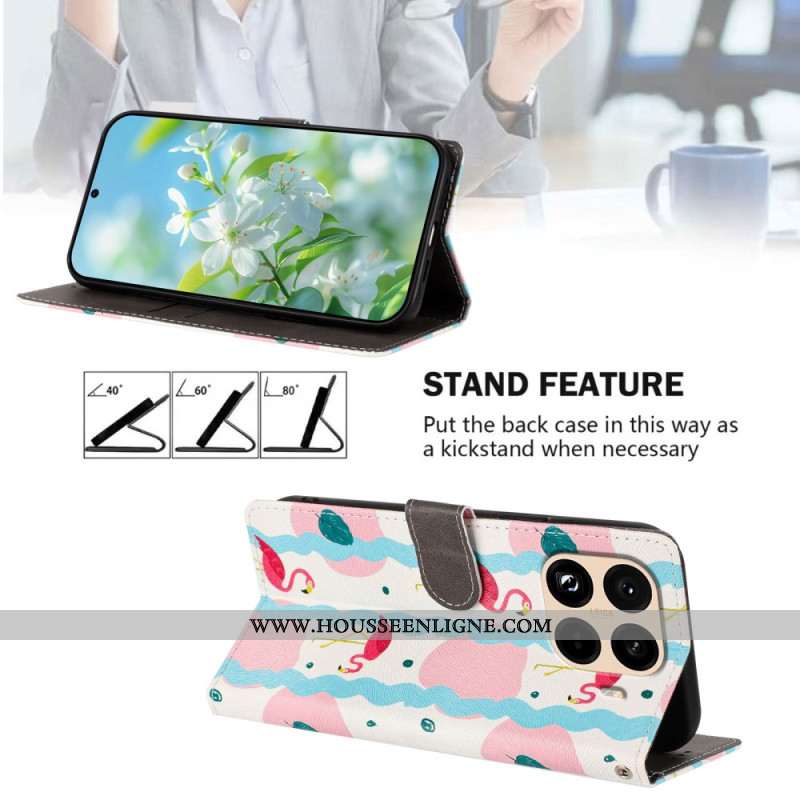Housse Xiaomi 15T Pro Flamants Roses