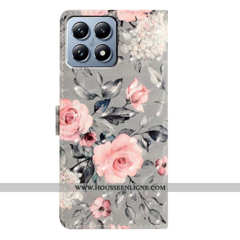 Housse Xiaomi 15T Pro Fleurs Roses