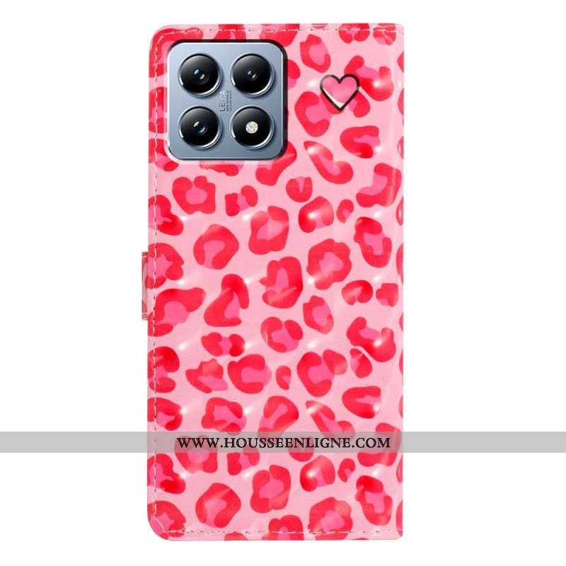 Housse Xiaomi 15T Pro Léopard Rose