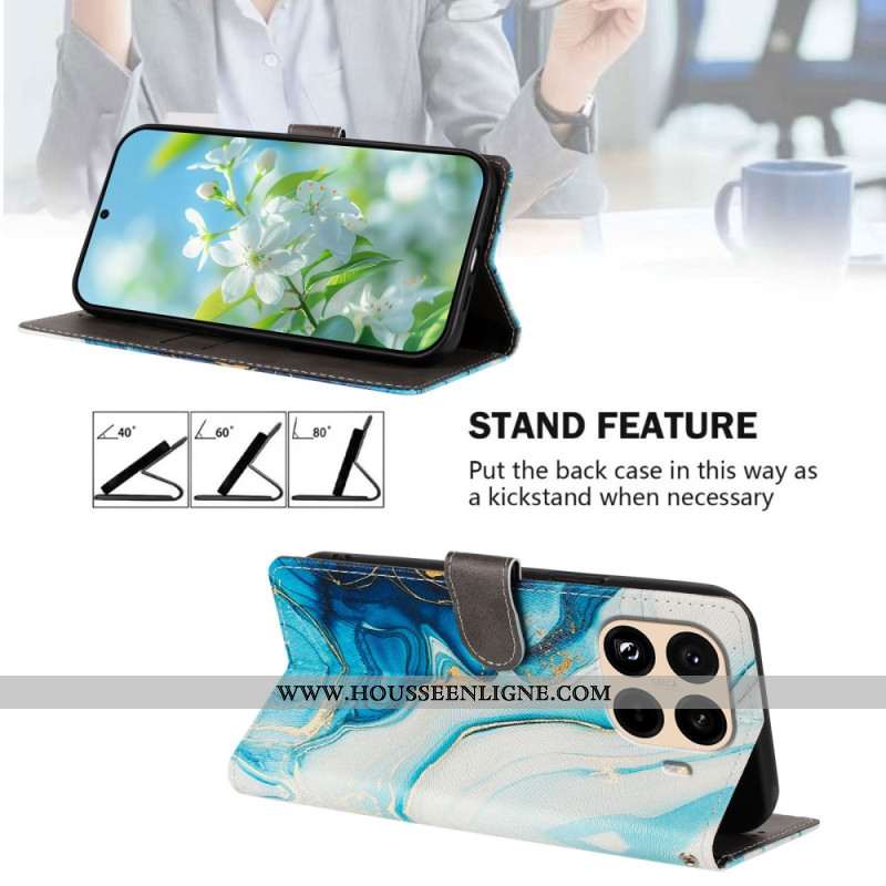 Housse Xiaomi 15T Pro Marbre Bleu