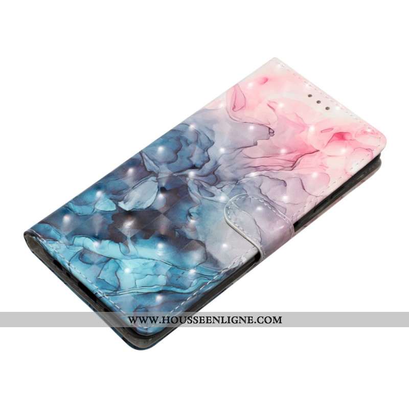 Housse Xiaomi 15T Pro Marbre Rose et Bleu
