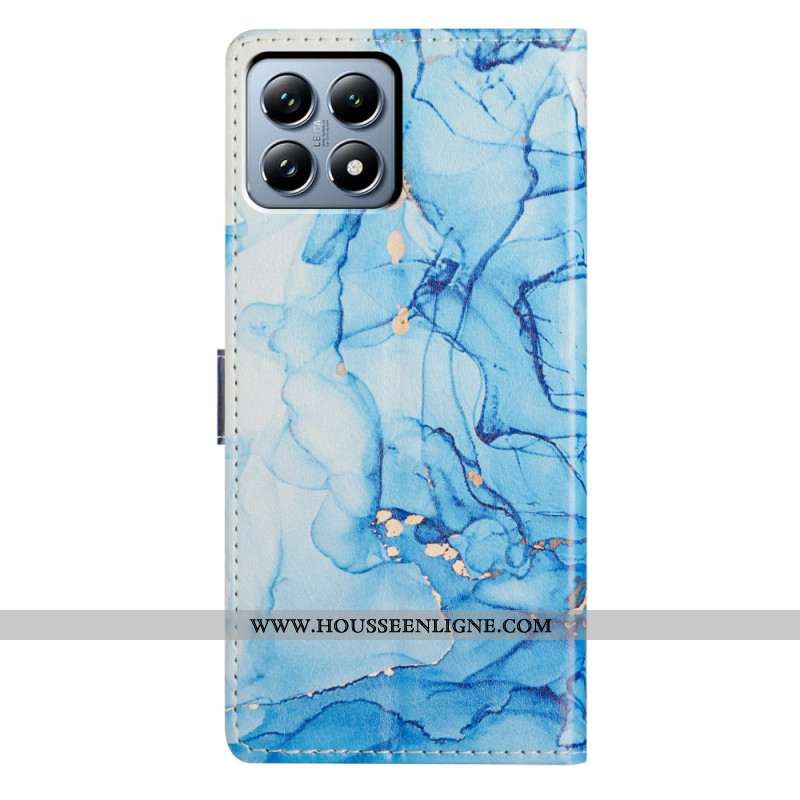 Housse Xiaomi 15T Pro Marbre bleu