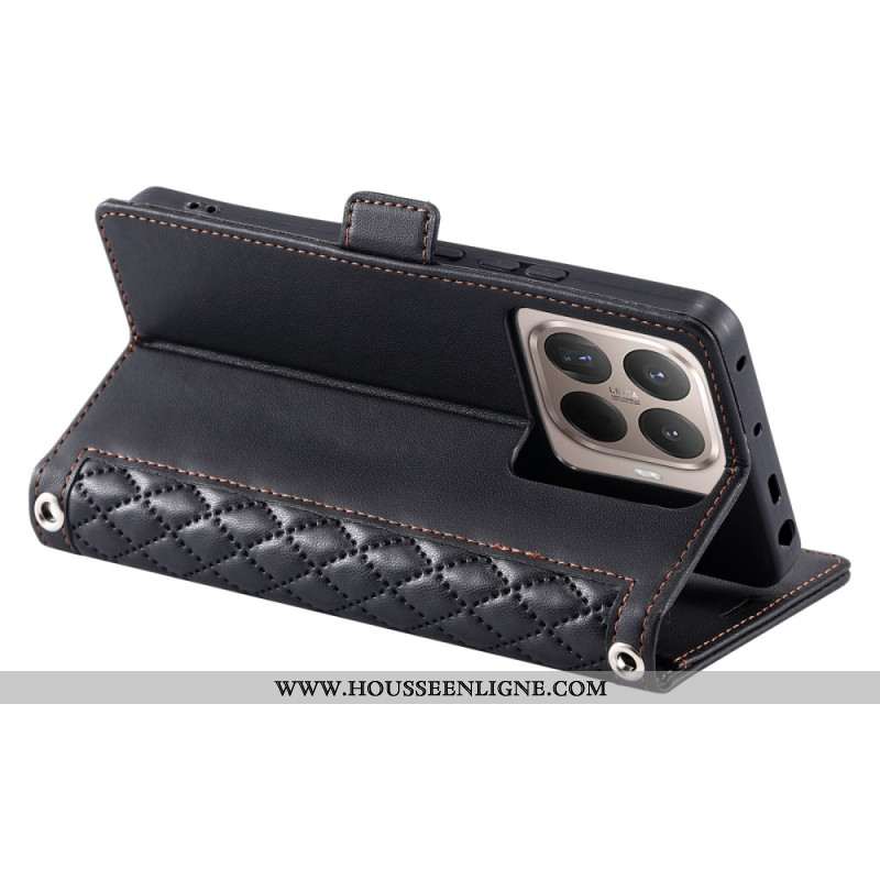 Housse Xiaomi 15T Pro Matelassée avec Lanière