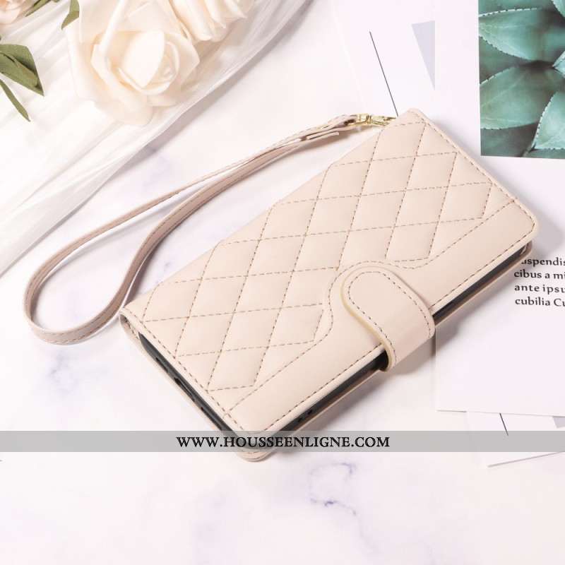 Housse Xiaomi 15T Pro Matelassée avec Lanière et Bandoulière