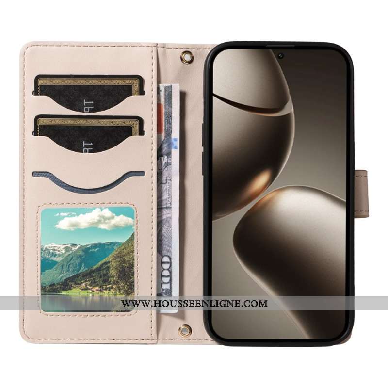 Housse Xiaomi 15T Pro Matelassée avec Lanière et Bandoulière