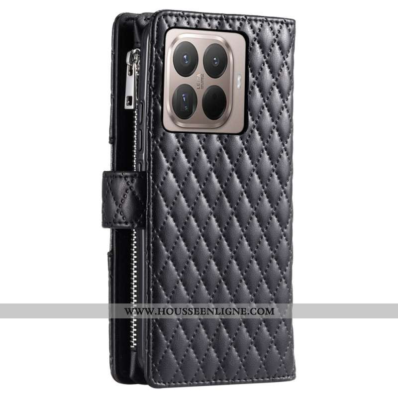 Housse Xiaomi 15T Pro Matelassée avec Poche Zippée