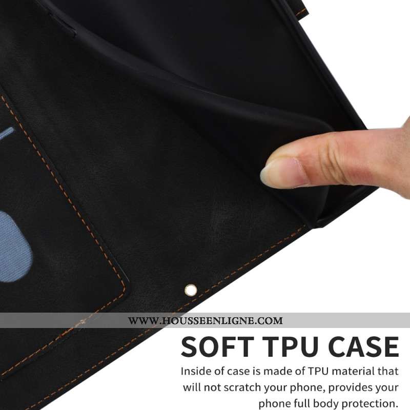 Housse Xiaomi 15T Pro Motif Floral avec Lanière