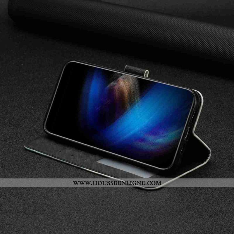 Housse Xiaomi 15T Pro Motif Léopard à Lanière