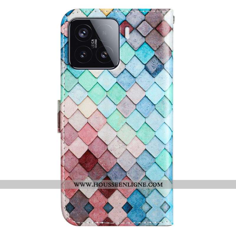 Housse Xiaomi 15T Pro Motif Quadrillé