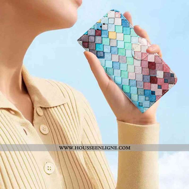 Housse Xiaomi 15T Pro Motif Quadrillé