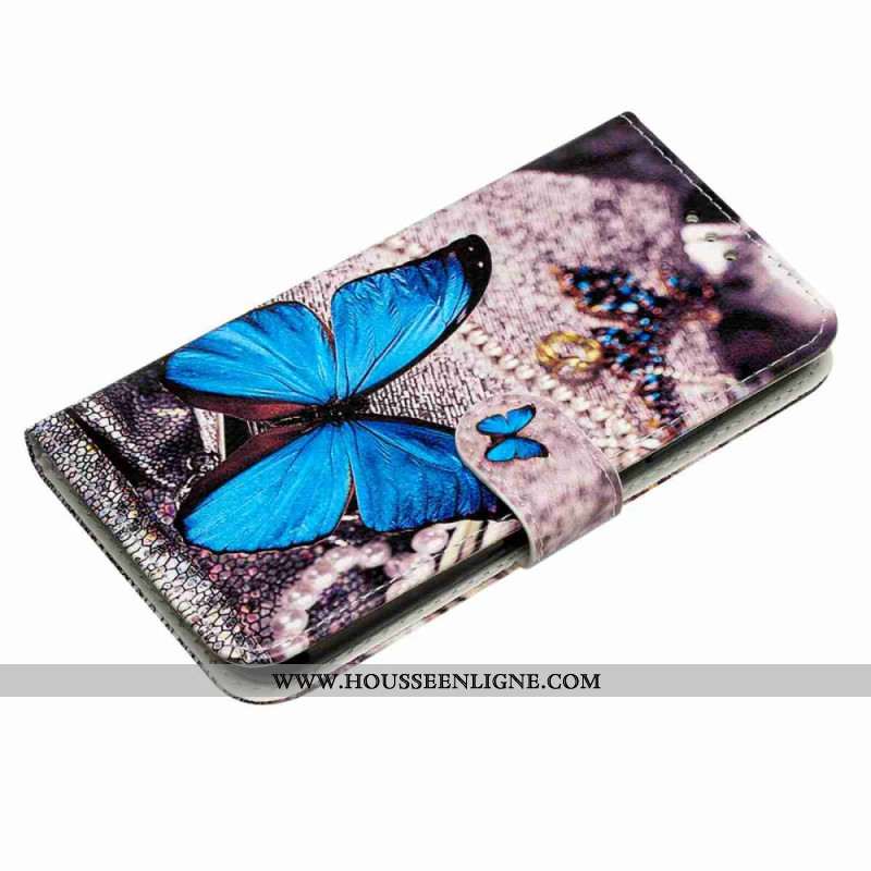 Housse Xiaomi 15T Pro Papillon Bleu