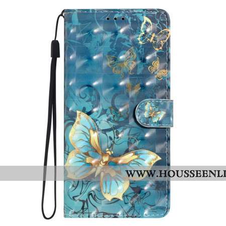 Housse Xiaomi 15T Pro Papillons Dorés