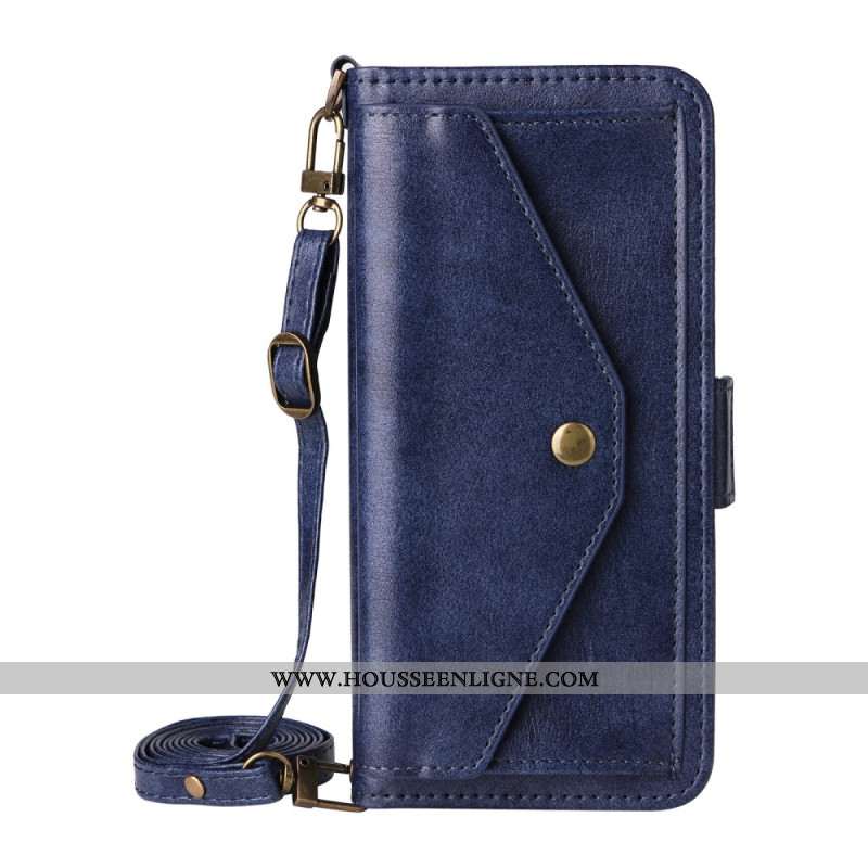 Housse Xiaomi 15T Pro Portefeuille avec Bandoulière