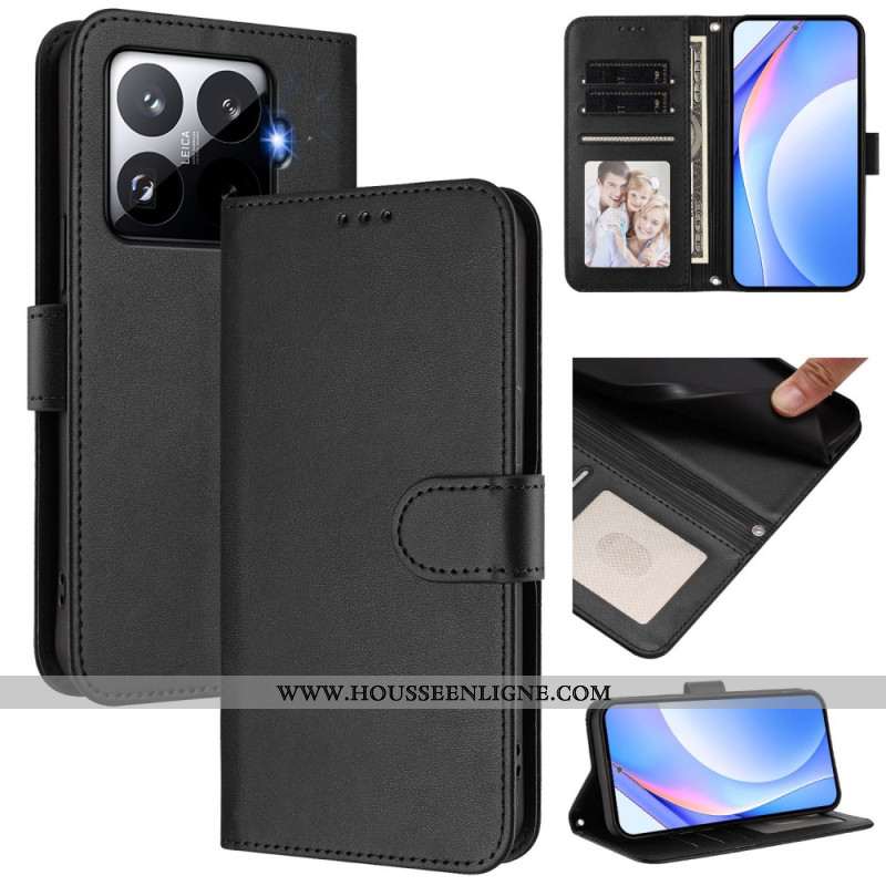 Housse Xiaomi 15T Pro Protection RFID Effet Cuir