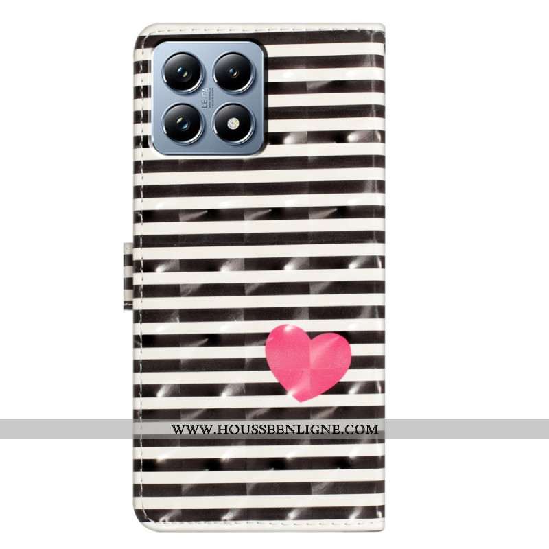 Housse Xiaomi 15T Pro Rayures et Cœur